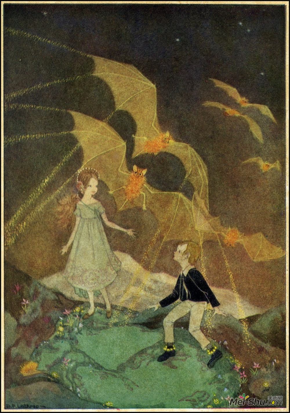 多萝西-拉斯罗普(Dorothy Lathrop)高清作品《Illustration for Mopsa the Fairy》