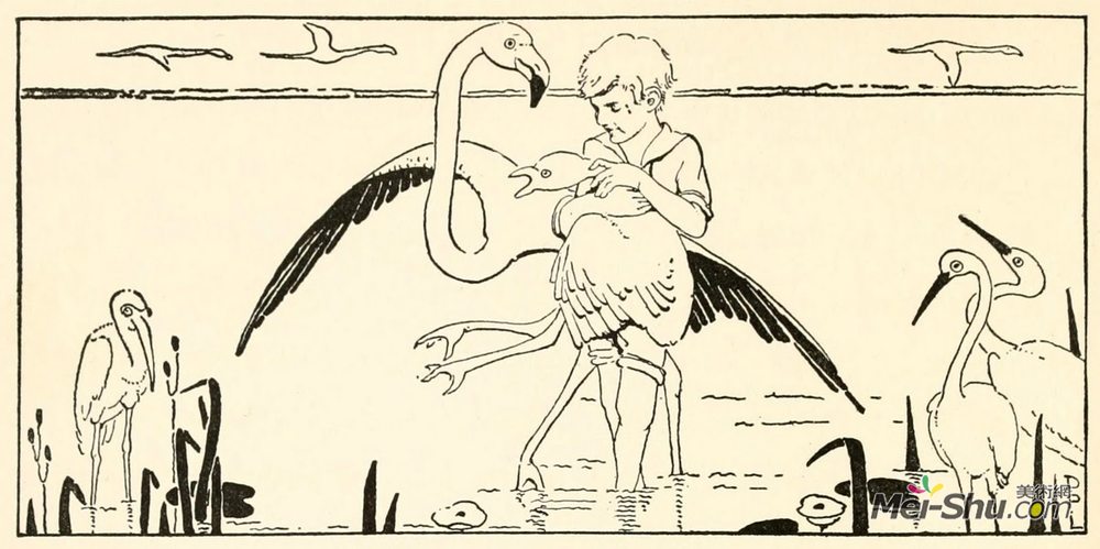 多萝西-拉斯罗普(Dorothy Lathrop)高清作品《一个小男孩迷路了》
