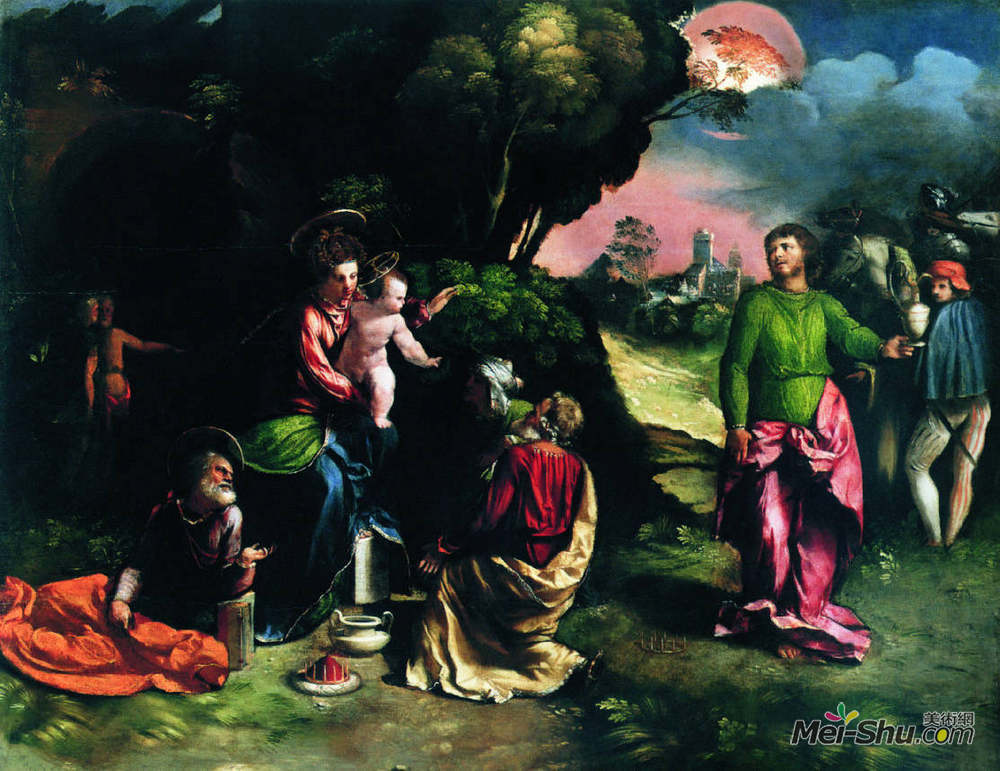 多索·多西(Dosso Dossi)高清作品《对贤士的崇拜》