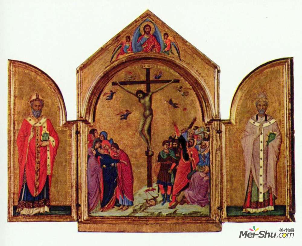 杜乔·迪·博尼塞尼亚(Duccio)高清作品《十字架三联会》