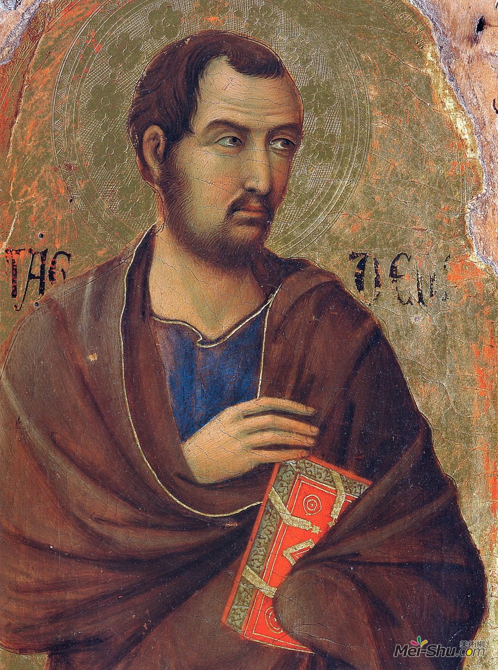 杜乔·迪·博尼塞尼亚(Duccio)高清作品《使徒撒迪厄斯》