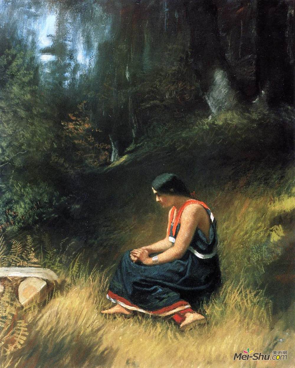 伊斯特曼·约翰逊(Eastman Johnson)高清作品《海瓦萨》