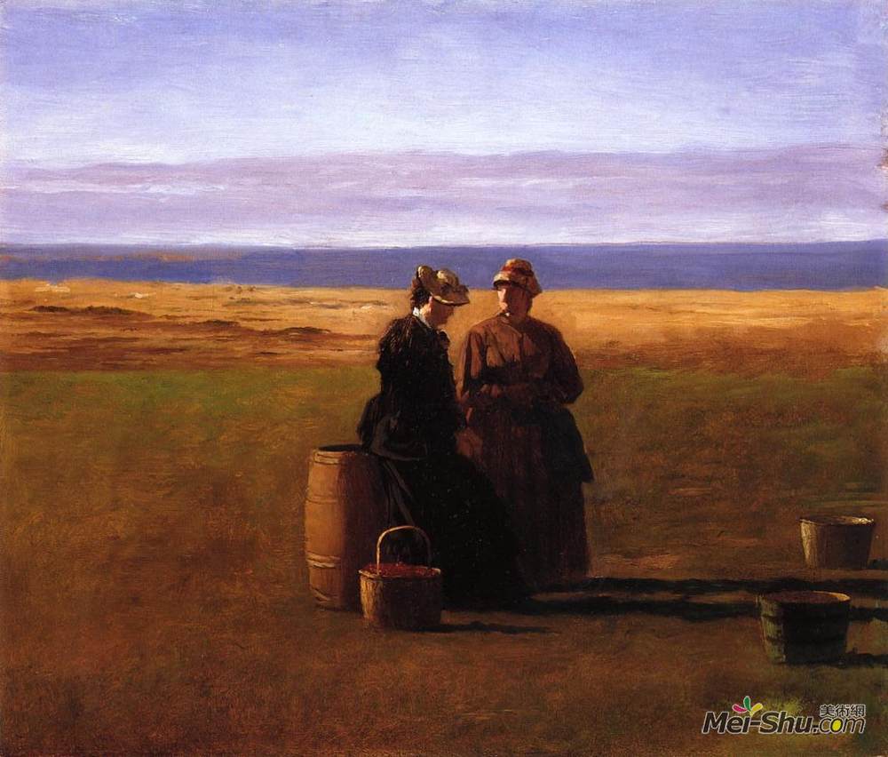 伊斯特曼·约翰逊(Eastman Johnson)高清作品《谈话》