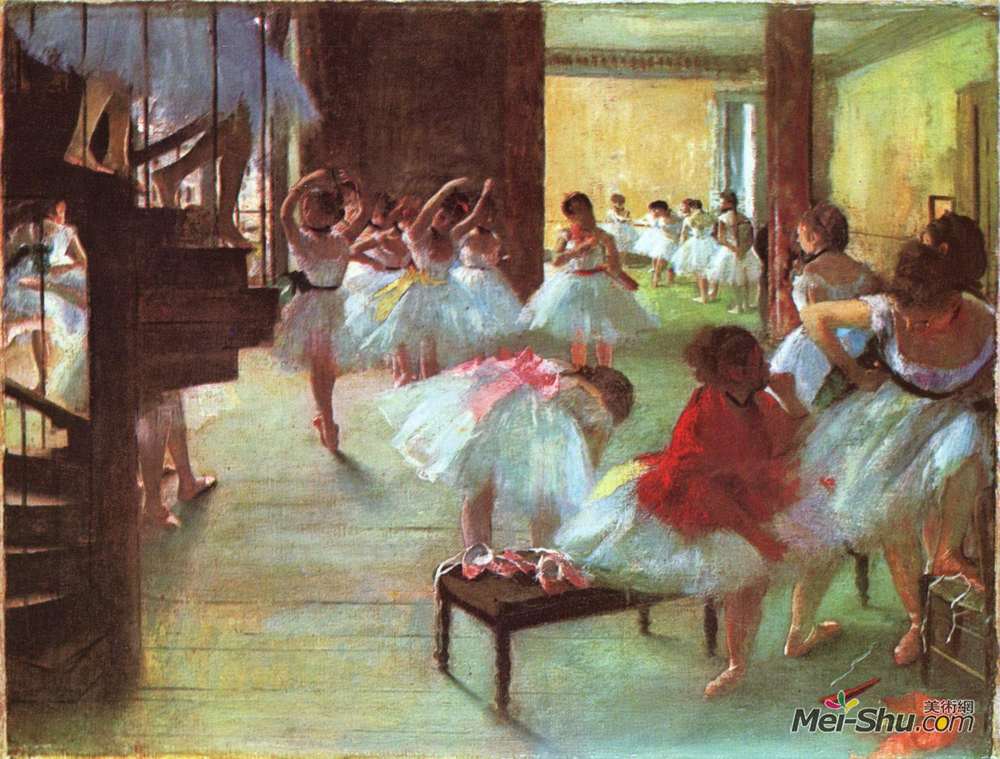 埃德加·德加(Edgar Degas)高清作品《芭蕾舞学校》