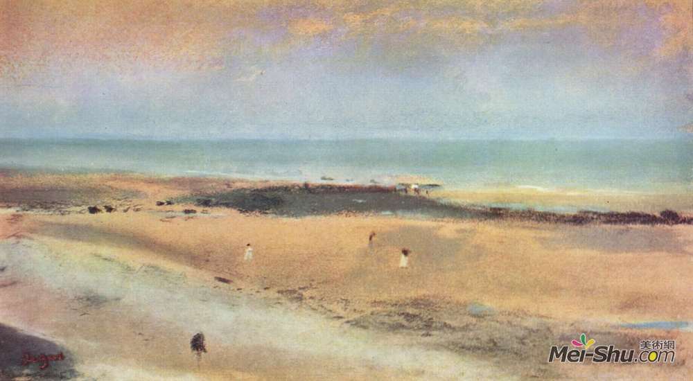 埃德加·德加(Edgar Degas)高清作品《Beach at Ebbe》