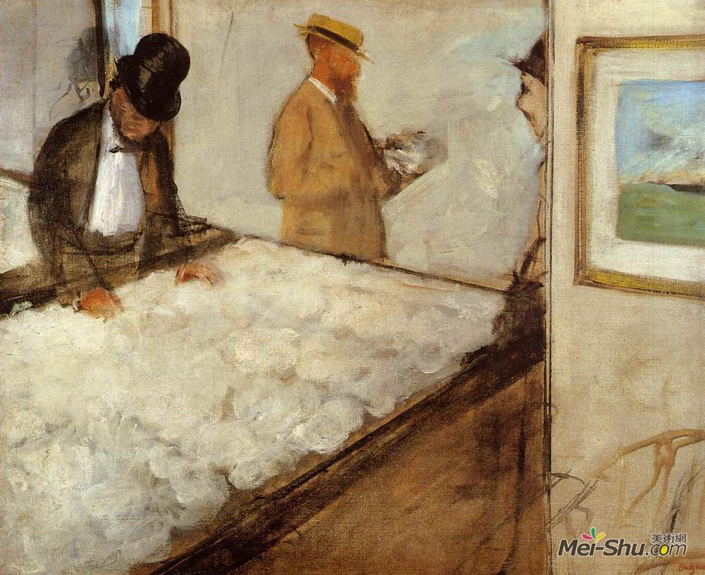 埃德加·德加(Edgar Degas)高清作品《新奥尔良棉花商人》