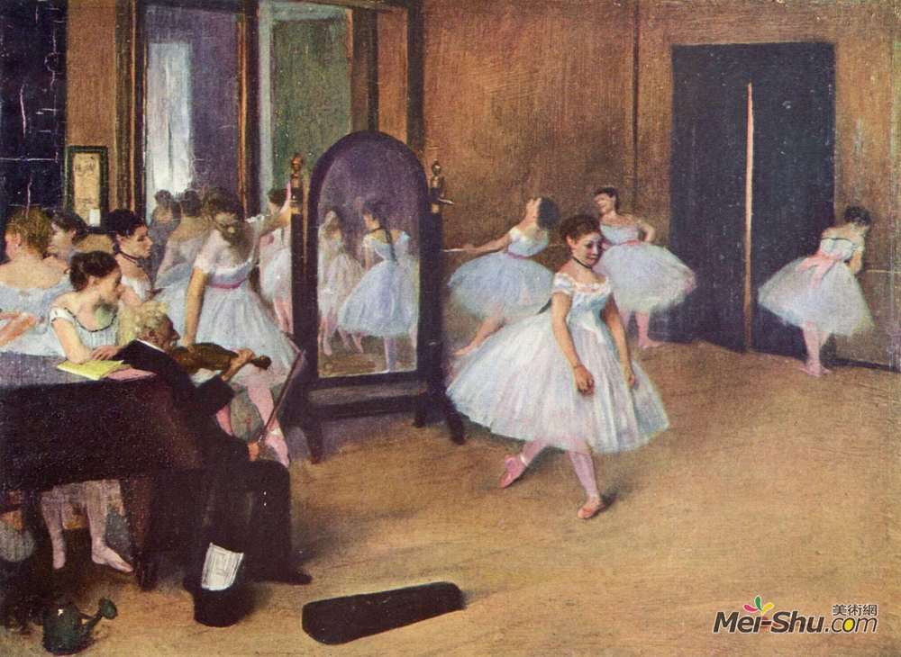 埃德加·德加(Edgar Degas)高清作品《舞蹈课》