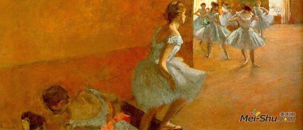 埃德加·德加(Edgar Degas)高清作品《舞者爬楼梯》