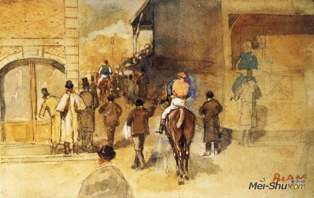 埃德加·德加(Edgar Degas)高清作品《衡器出口》