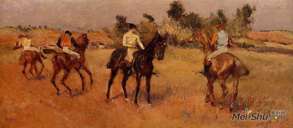 埃德加·德加(Edgar Degas)高清作品《四骑师》