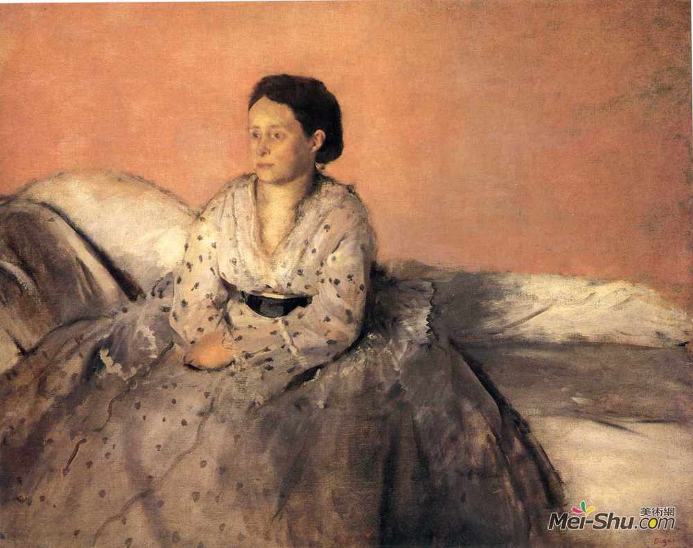 埃德加·德加(Edgar Degas)高清作品《Rene De Gas夫人》