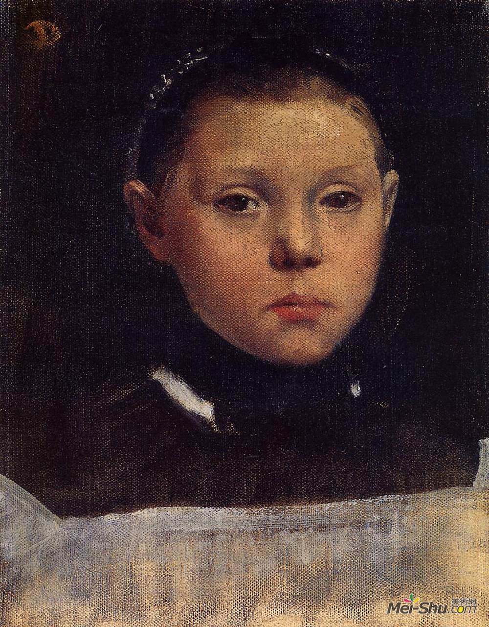 埃德加·德加(Edgar Degas)高清作品《Portrait of Giulia Bellelli》