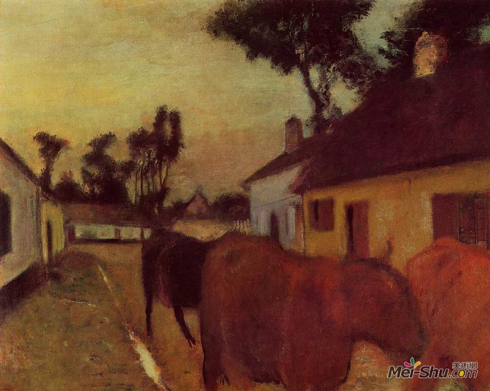 埃德加·德加(Edgar Degas)高清作品《羊群归来》