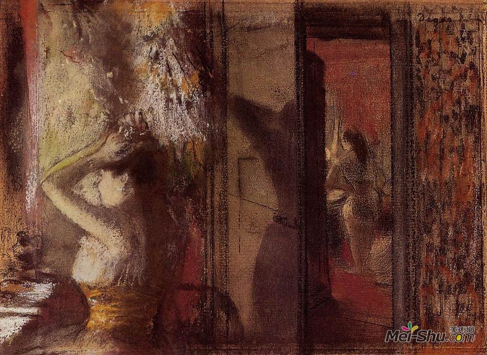 埃德加·德加(Edgar Degas)高清作品《女装更衣室》