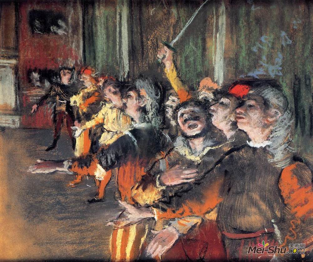 埃德加·德加(Edgar Degas)高清作品《合唱》