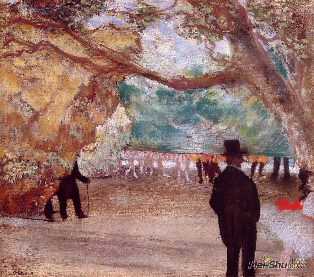 埃德加·德加(Edgar Degas)高清作品《帷幕》
