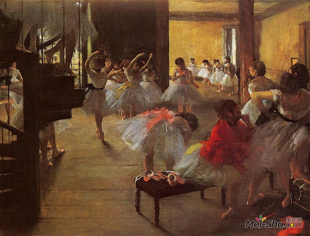 埃德加·德加(Edgar Degas)高清作品《舞蹈课》