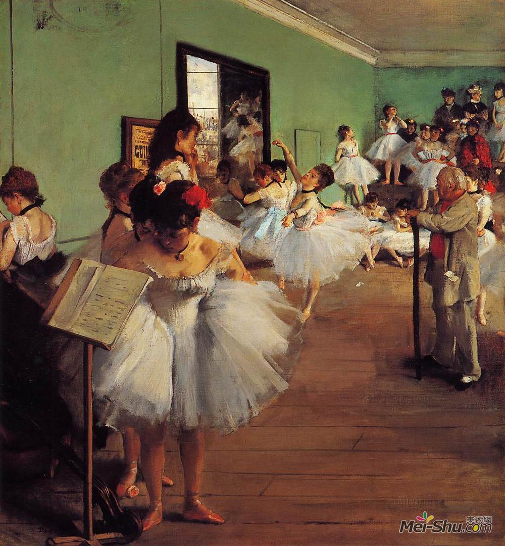 埃德加·德加(Edgar Degas)高清作品《舞蹈课》