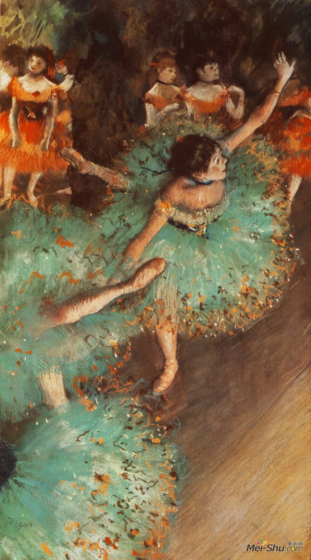 埃德加·德加(Edgar Degas)高清作品《绿色舞者》
