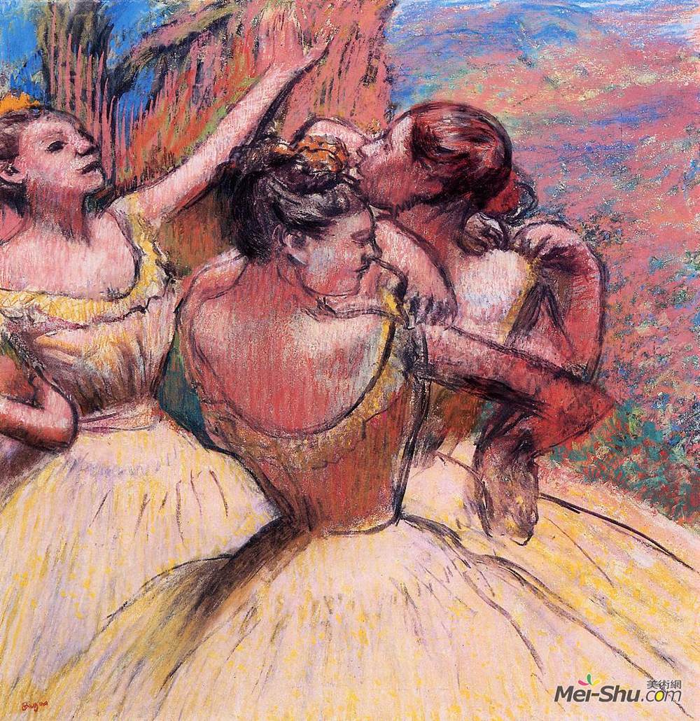 埃德加·德加(Edgar Degas)高清作品《三个舞者》
