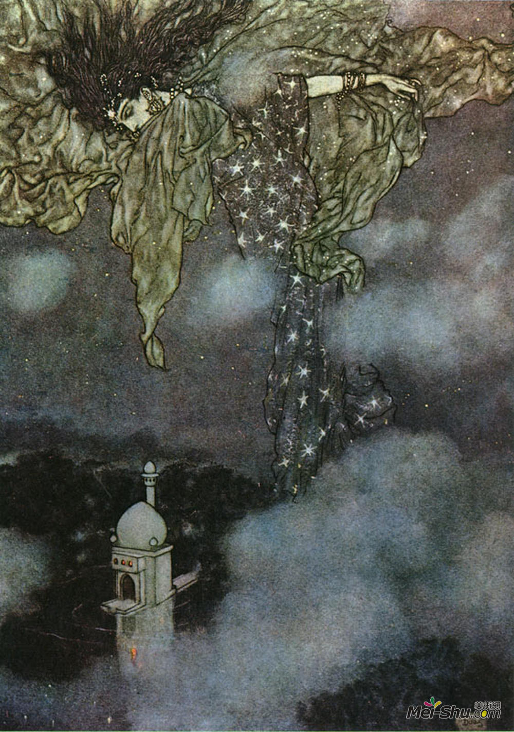 埃德蒙·杜拉克(edmund dulac)高清作品:the sleeve of night, the