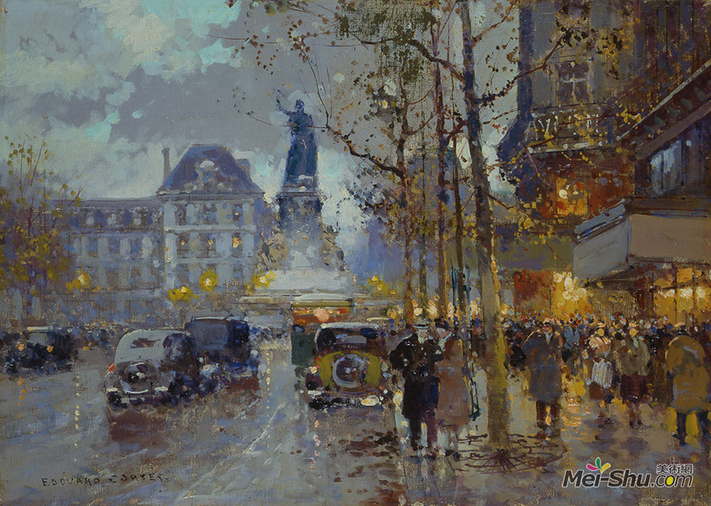 爱德华·科尔特斯(Edouard Cortes)高清作品《共和广场》