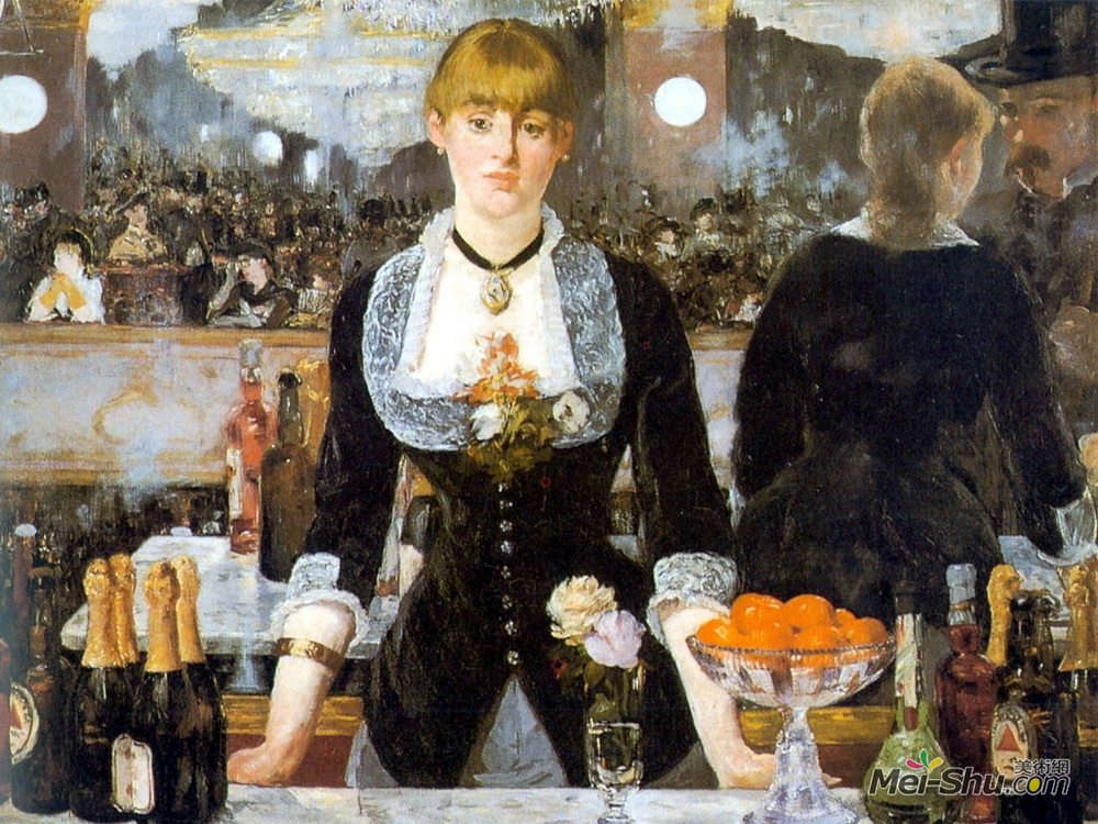 爱德华·马奈(Edouard Manet)高清作品《A Bar at the Folies-Bergere》