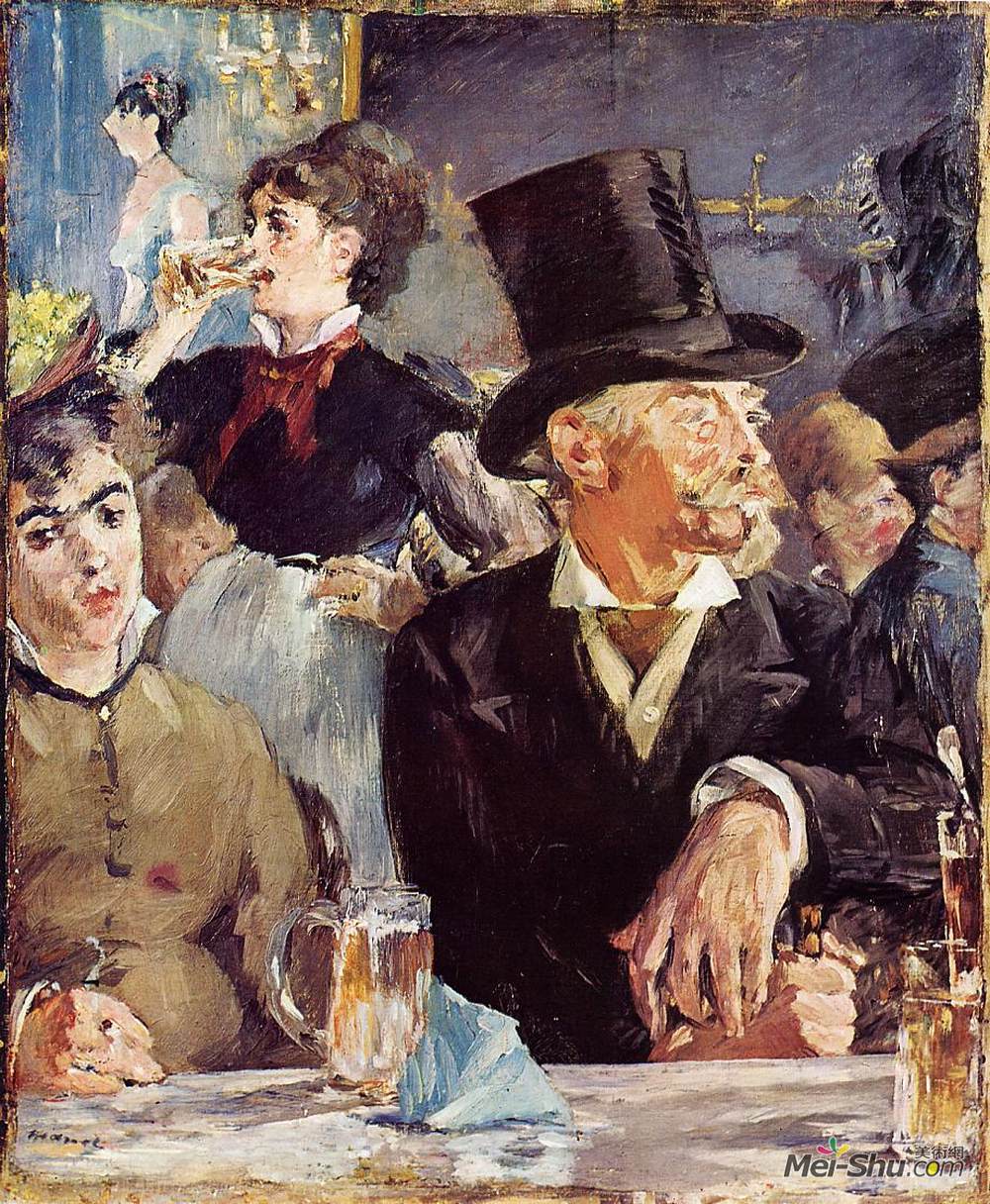 爱德华·马奈(Edouard Manet)高清作品《在咖啡馆音乐会》