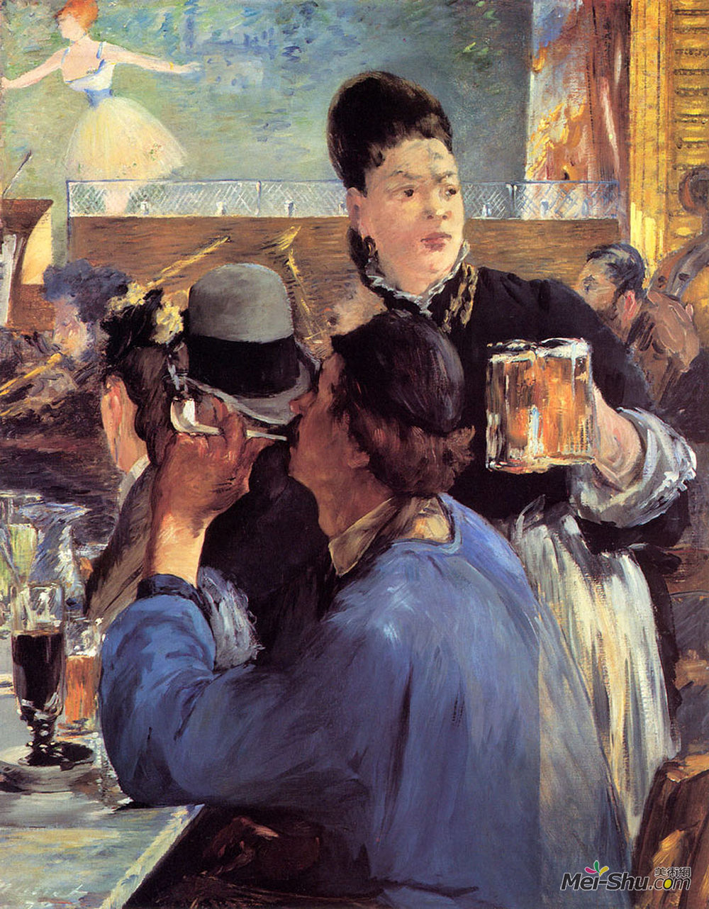 爱德华·马奈(Edouard Manet)高清作品《咖啡馆音乐会的转角》