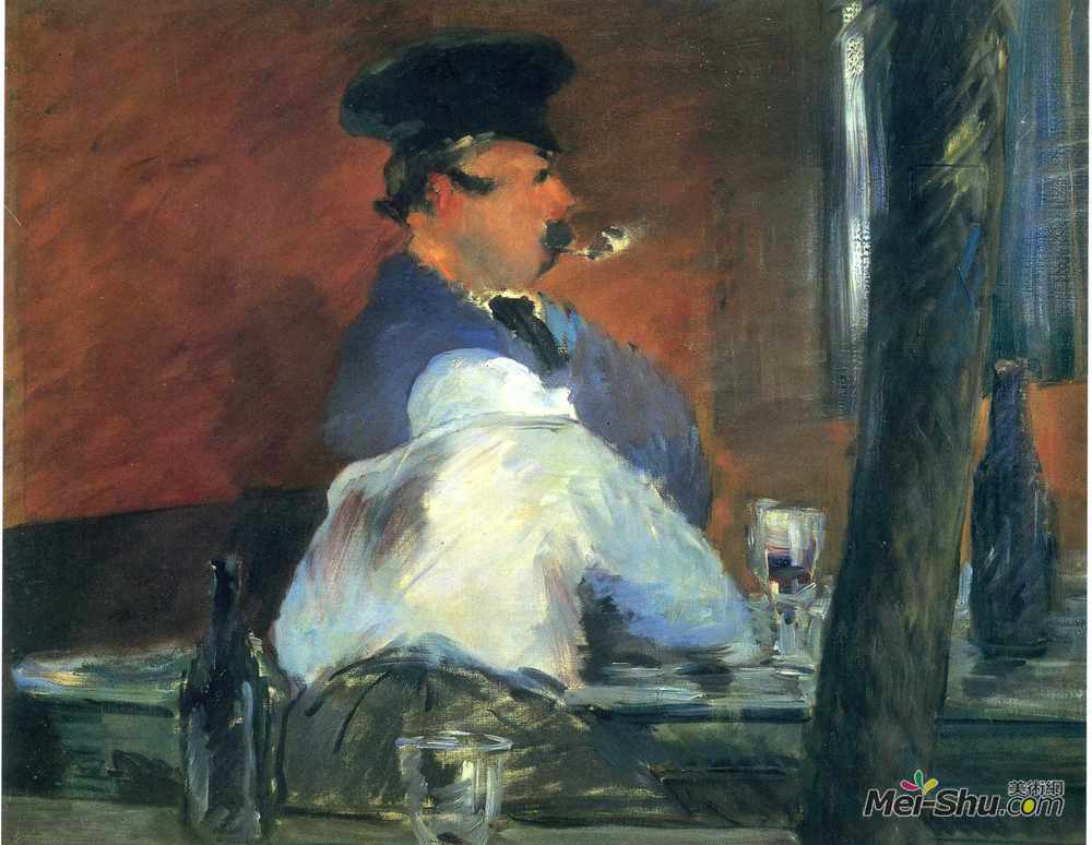 爱德华·马奈(Edouard Manet)高清作品《In the bar "Le Bouchon"》