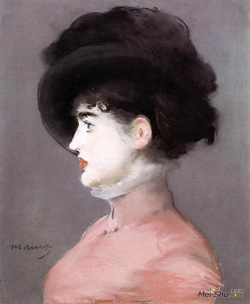 爱德华·马奈(Edouard Manet)高清作品《Portrait of Irma Brunner》