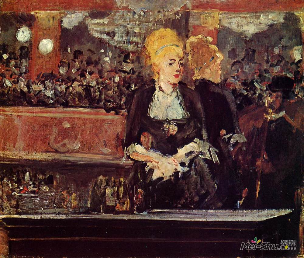 爱德华·马奈(Edouard Manet)高清作品《Study for "Bar at the Folies-Bergere"》