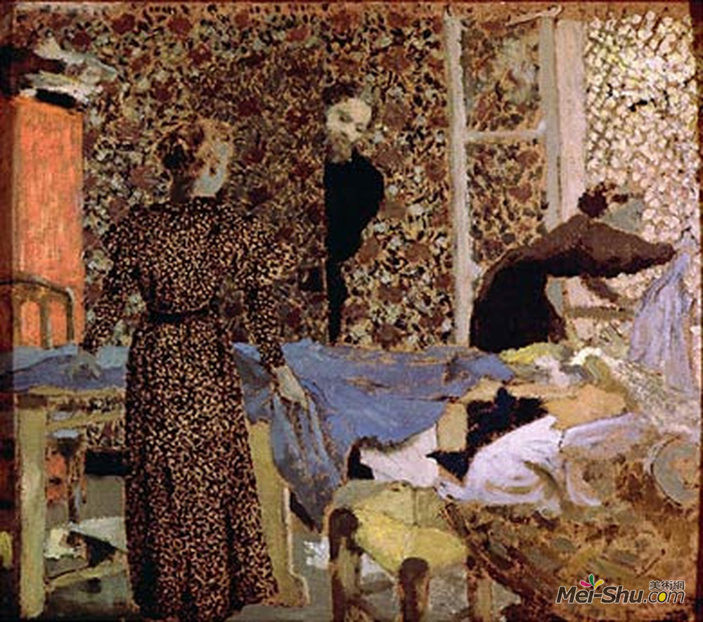 爱德华·维亚尔(Edouard Vuillard)高清作品《工作台内部》
