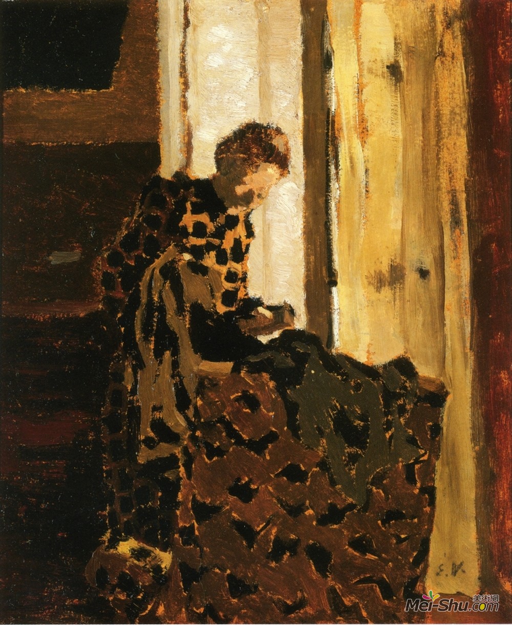 油画11602《刷衣服的女人》爱德华·维亚尔(edouard vuillard)高清
