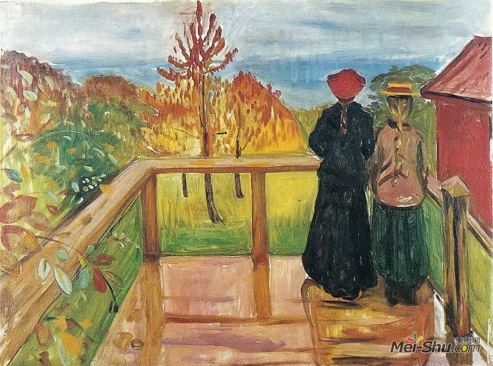 爱德华·蒙克(Edvard Munch)高清作品《雨》
