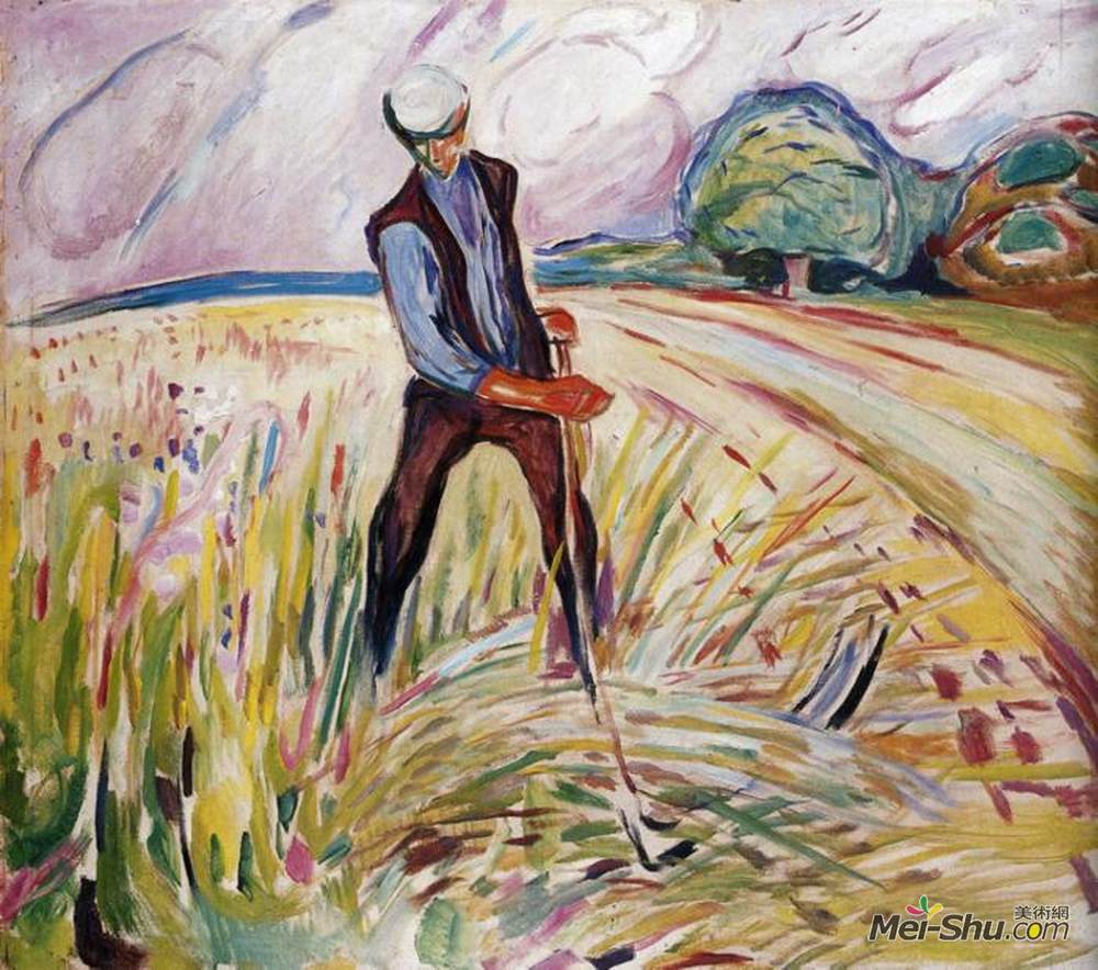 爱德华·蒙克(Edvard Munch)高清作品《干草制造者》