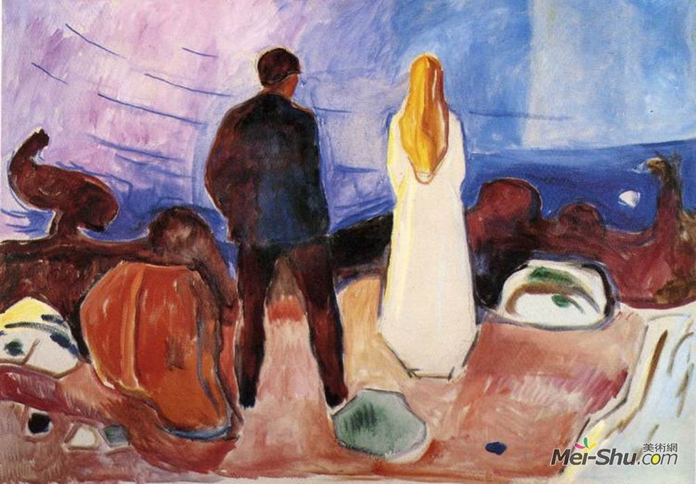 爱德华·蒙克(Edvard Munch)高清作品《孤独的人》