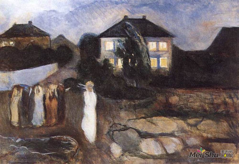 爱德华·蒙克(Edvard Munch)高清作品《风暴》