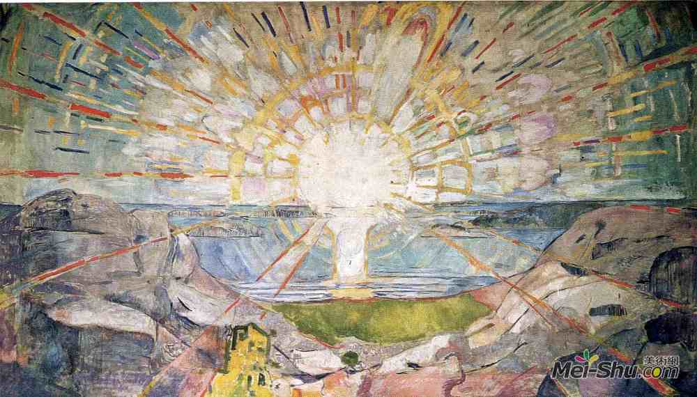 爱德华·蒙克(Edvard Munch)高清作品《太阳》