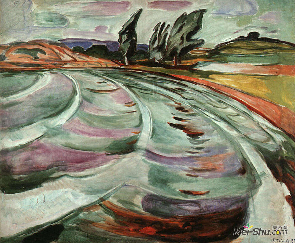 爱德华·蒙克(Edvard Munch)高清作品《波浪》