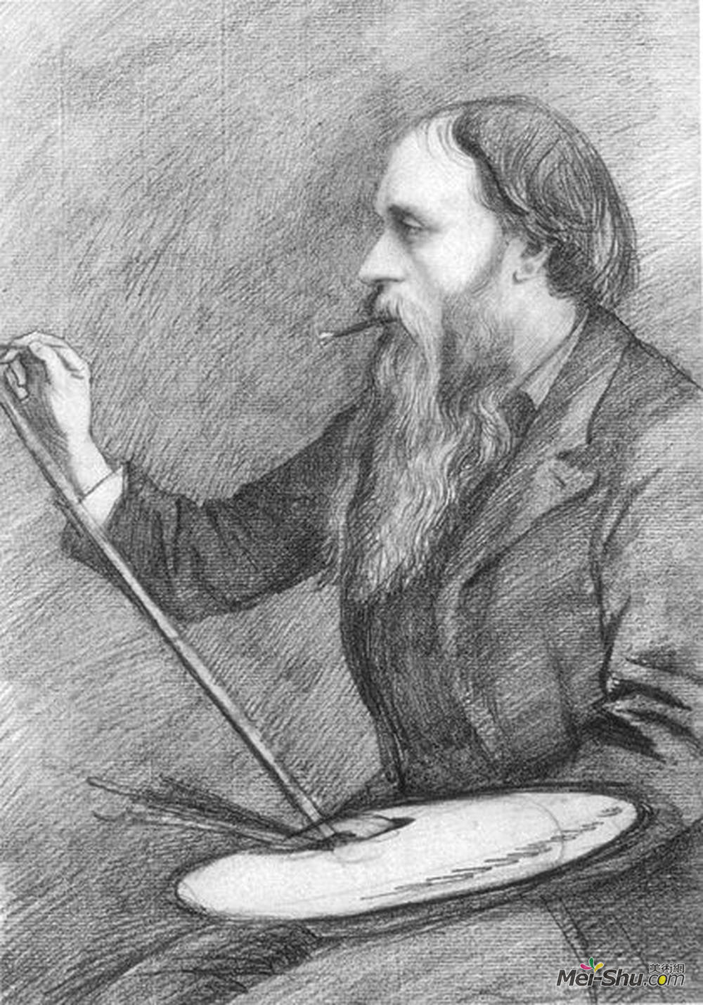 爱德华·伯尔尼·琼斯(Edward Burne-Jones)高清作品《乔治·霍华德》