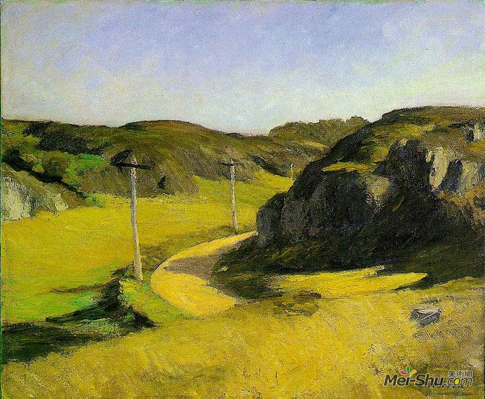 爱德华·霍普(Edward Hopper)高清作品《缅因州公路》