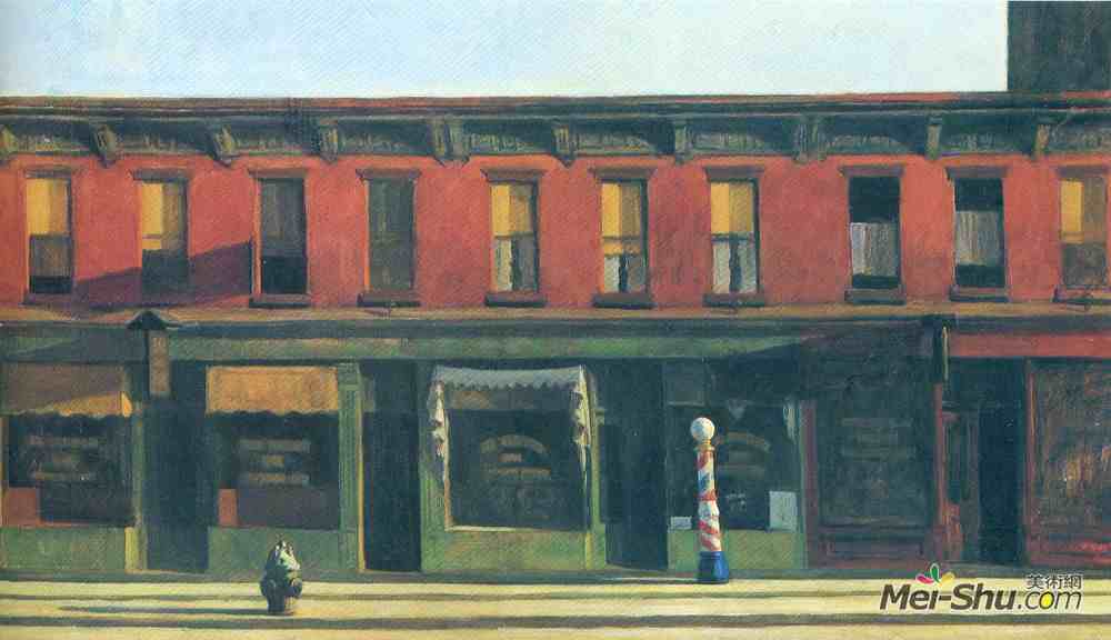 爱德华·霍普(Edward Hopper)高清作品《星期日清晨》
