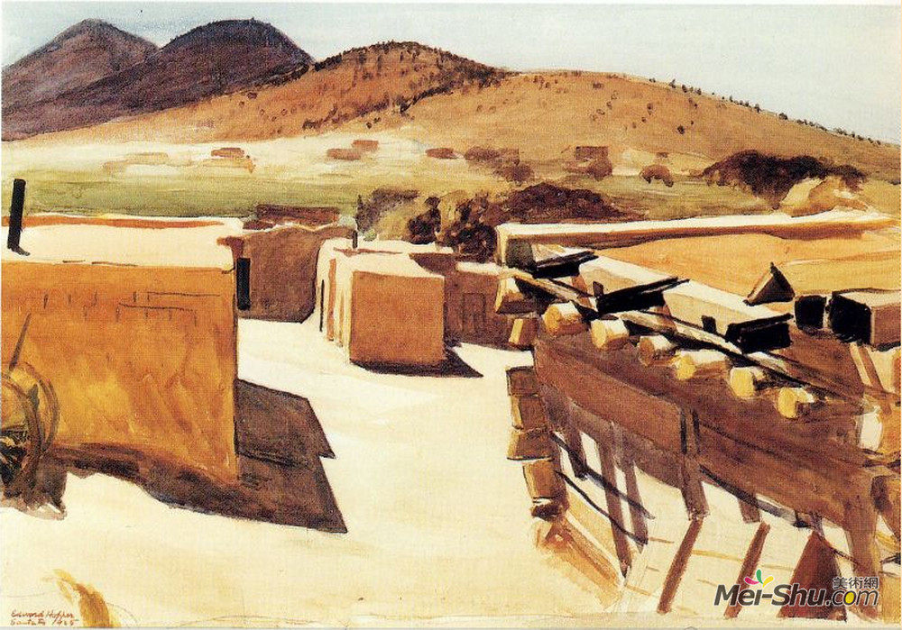 爱德华·霍普(Edward Hopper)高清作品《土坯房》