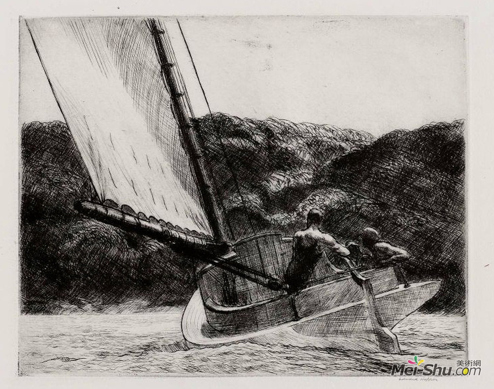 爱德华·霍普(Edward Hopper)高清作品《猫船》