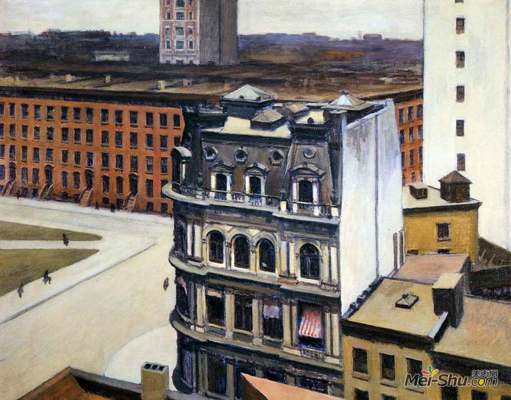 爱德华·霍普(Edward Hopper)高清作品《城市》