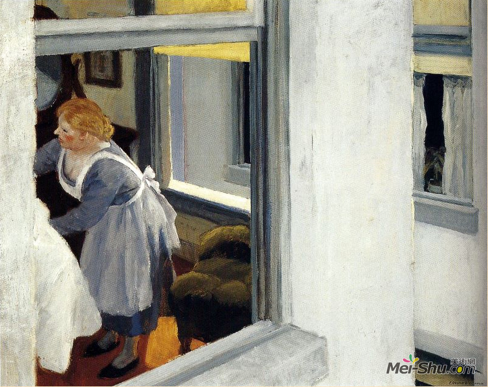爱德华·霍普(Edward Hopper)高清作品《公寓住宅》