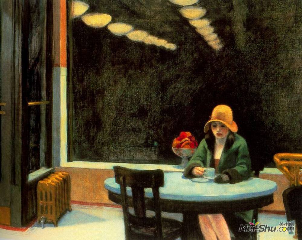 爱德华·霍普(Edward Hopper)高清作品《自动售货机》