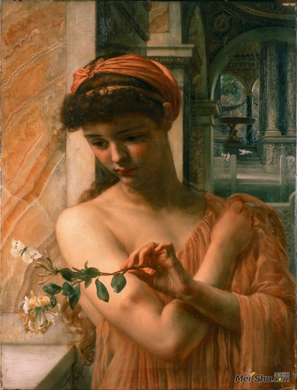 爱德华·潘特(Edward Poynter)高清作品《爱的殿堂中的心灵》