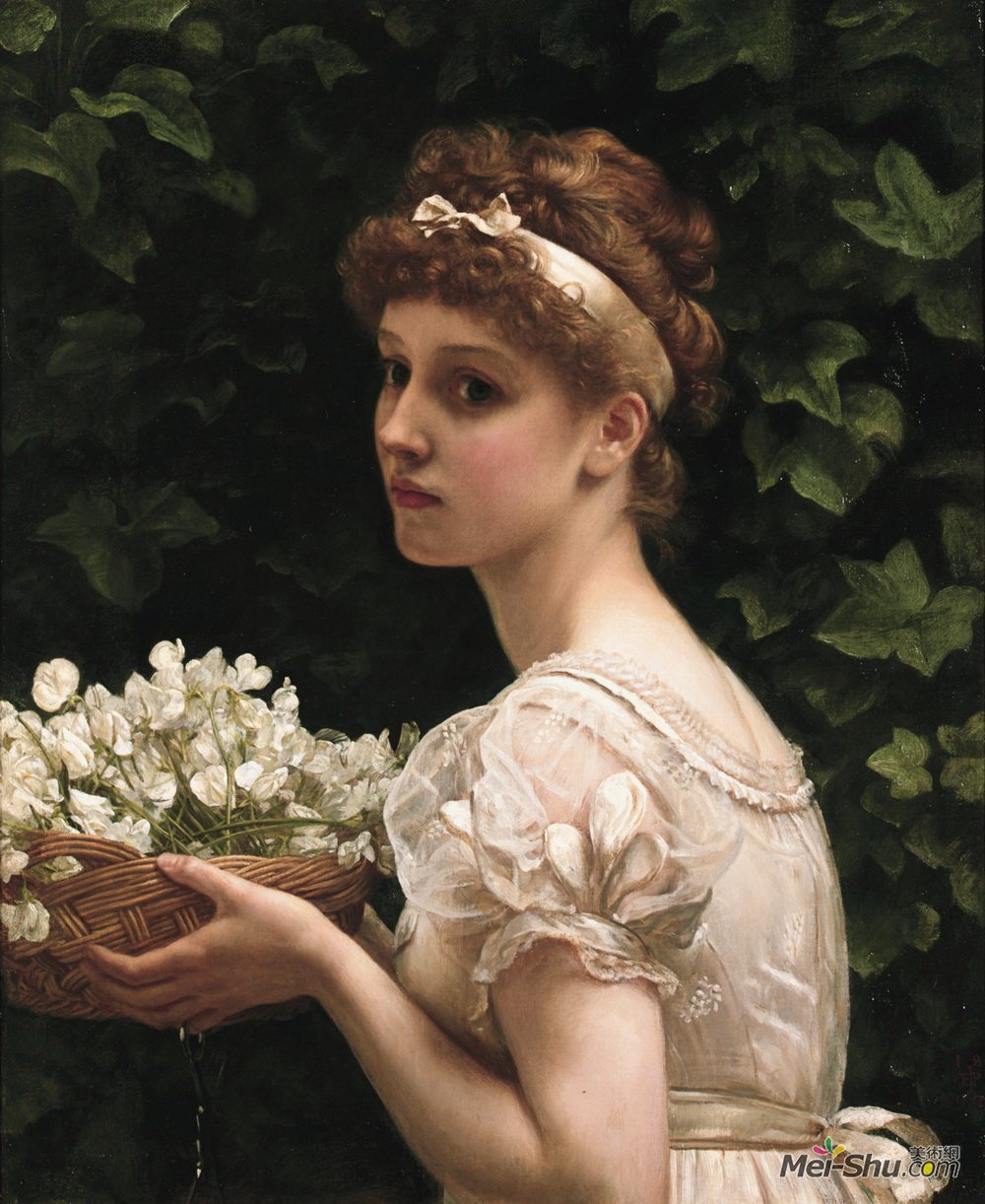 爱德华·潘特(Edward Poynter)高清作品《豌豆花》